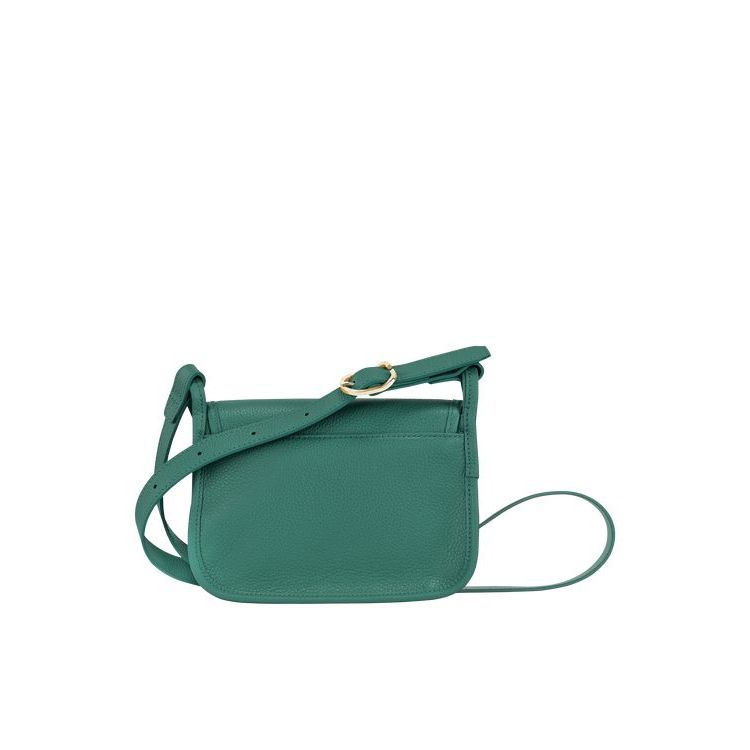 Longchamp S Bőr Crossbody Táska Szürke Zöld | 459812SYD