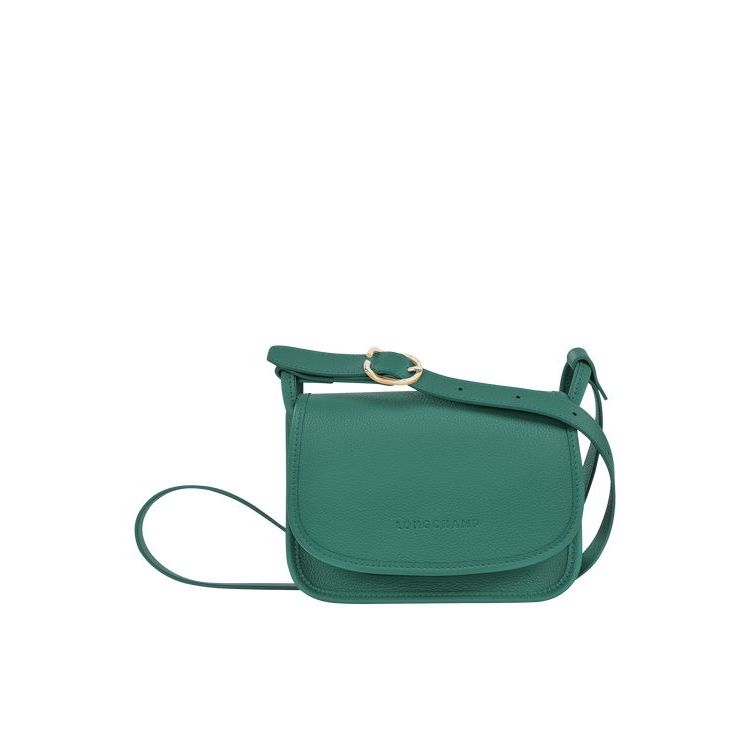 Longchamp S Bőr Crossbody Táska Szürke Zöld | 459812SYD