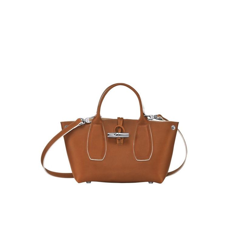 Longchamp S Bőr Kézitáska Barna | 210547CAT