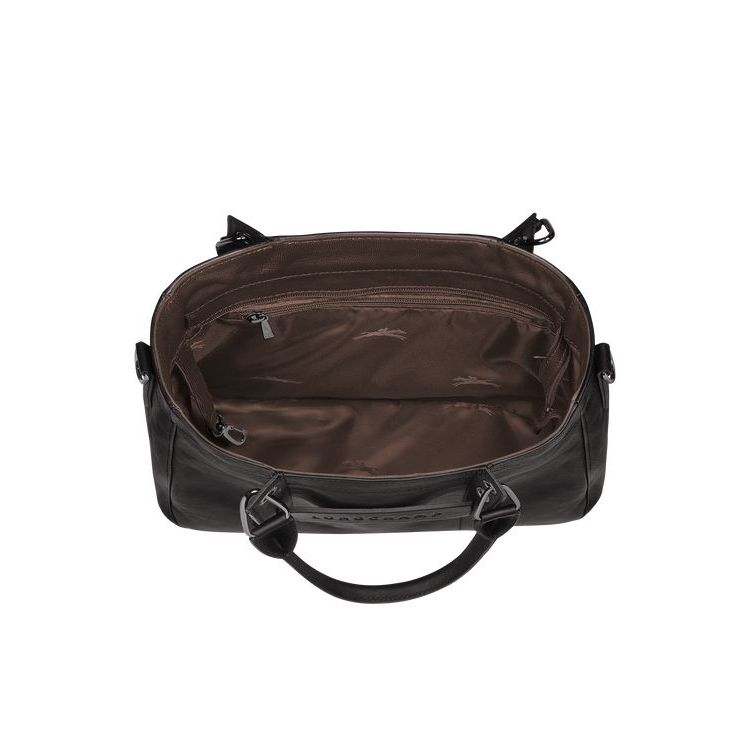 Longchamp S Bőr Kézitáska Fekete | 479281JKT