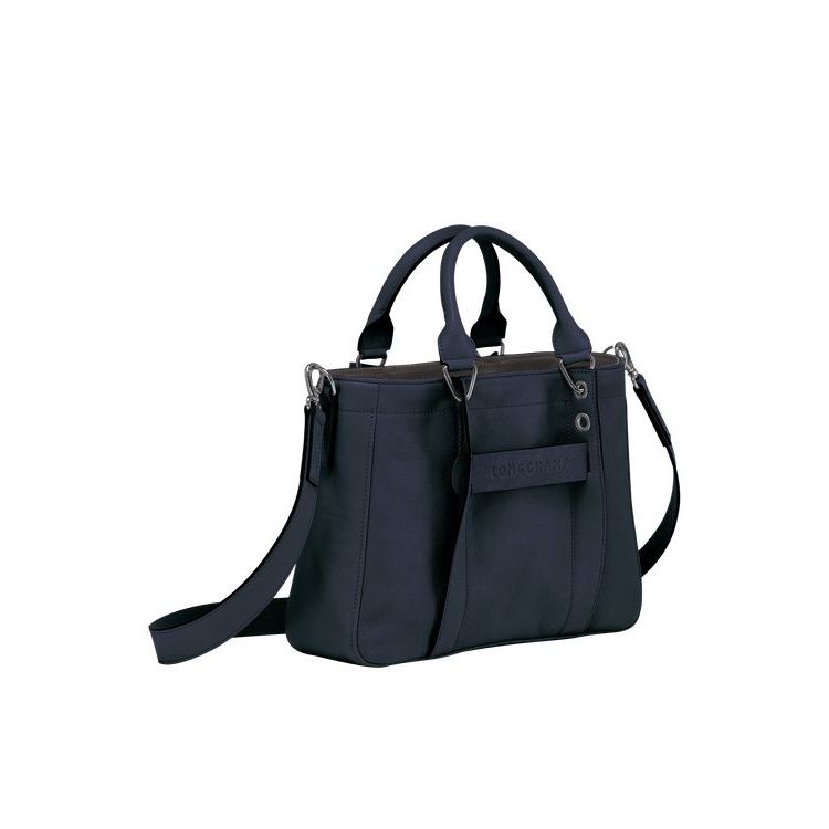 Longchamp S Bőr Kézitáska Kék | 684390YGO