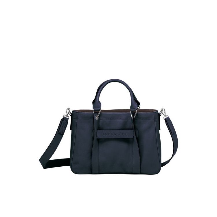 Longchamp S Bőr Kézitáska Kék | 684390YGO