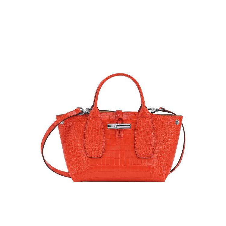 Longchamp S Bőr Kézitáska Narancssárga | 863590MTJ