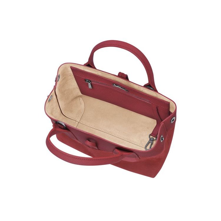 Longchamp S Bőr Kézitáska Piros | 937021FOX