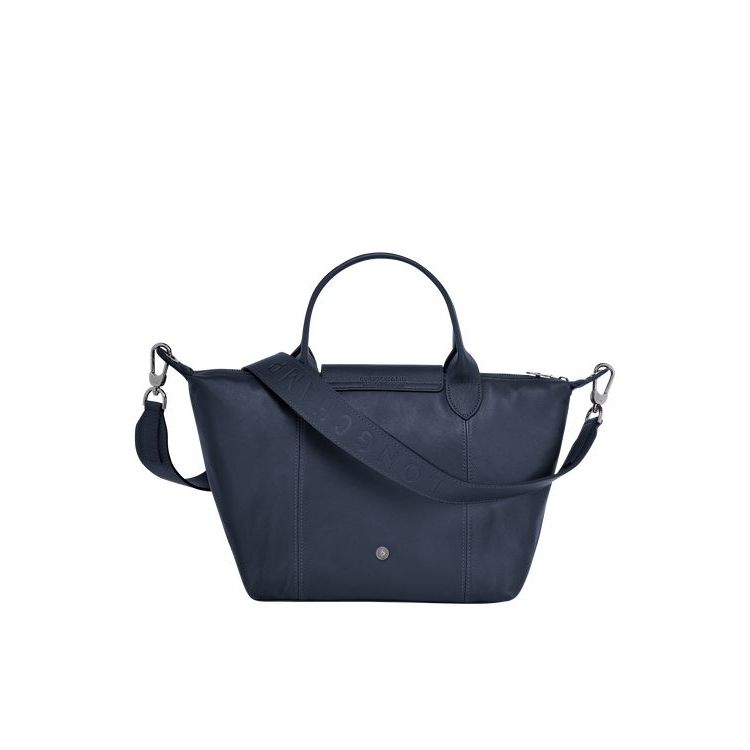 Longchamp S Bőr Kézitáska Sötétkék | 927451KFA