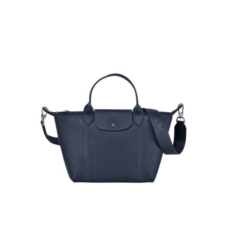 Longchamp S Bőr Kézitáska Sötétkék | 927451KFA