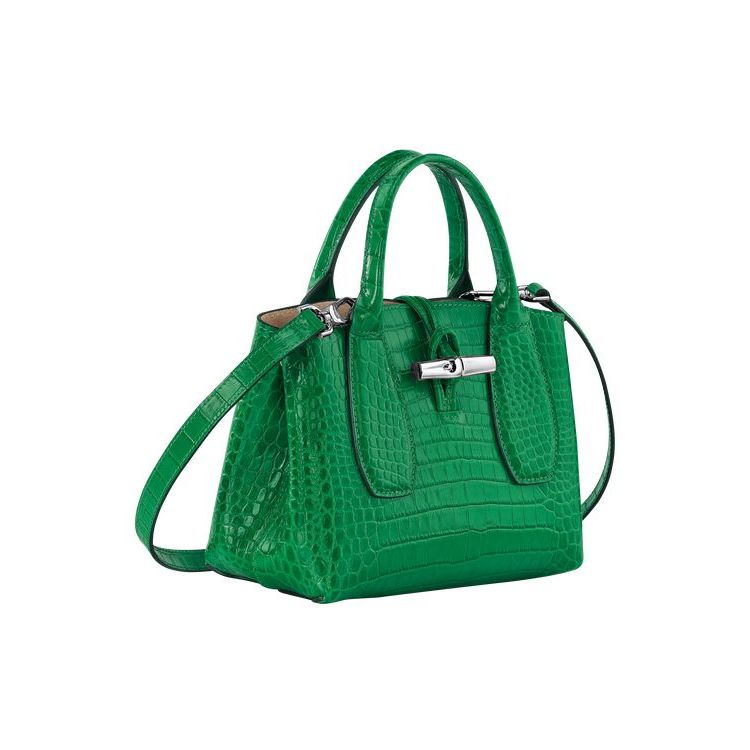 Longchamp S Bőr Kézitáska Zöld | 250486ACD