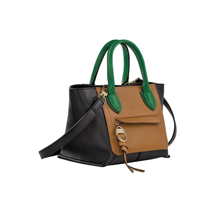 Longchamp S Bőr Mini Táska Fekete | 481397EWI