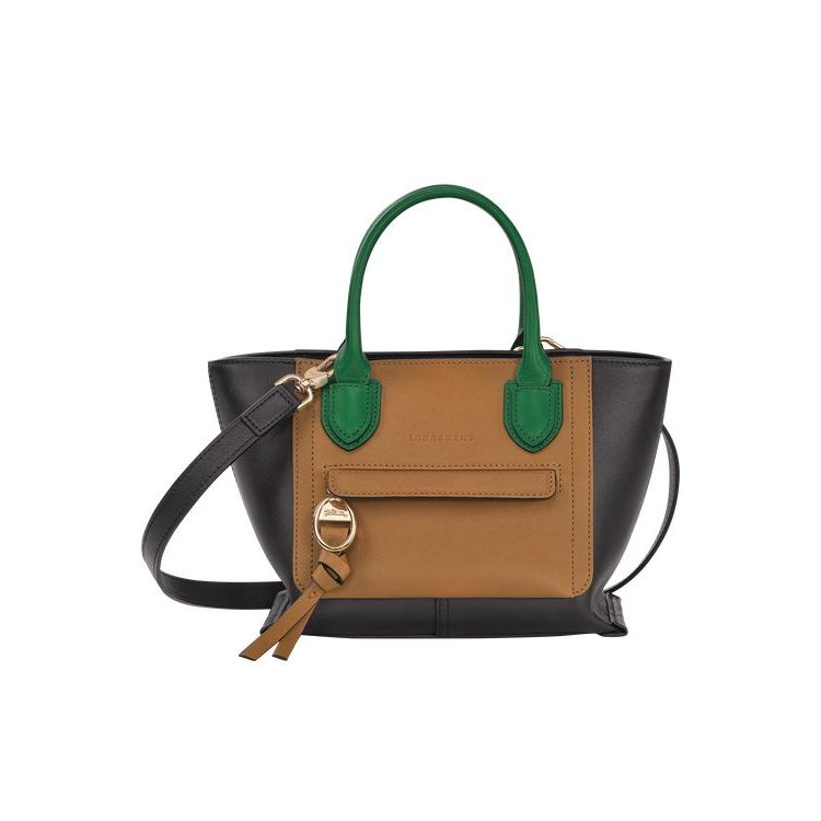 Longchamp S Bőr Mini Táska Fekete | 481397EWI