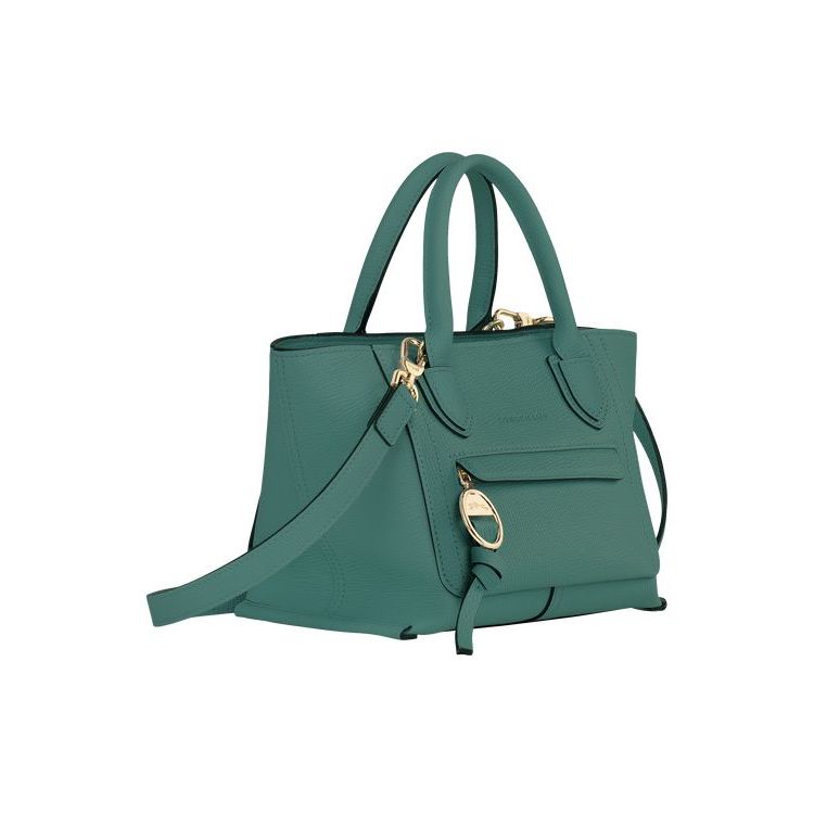 Longchamp S Bőr Mini Táska Szürke Zöld | 128795WYR