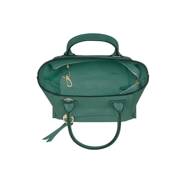 Longchamp S Bőr Mini Táska Szürke Zöld | 128795WYR