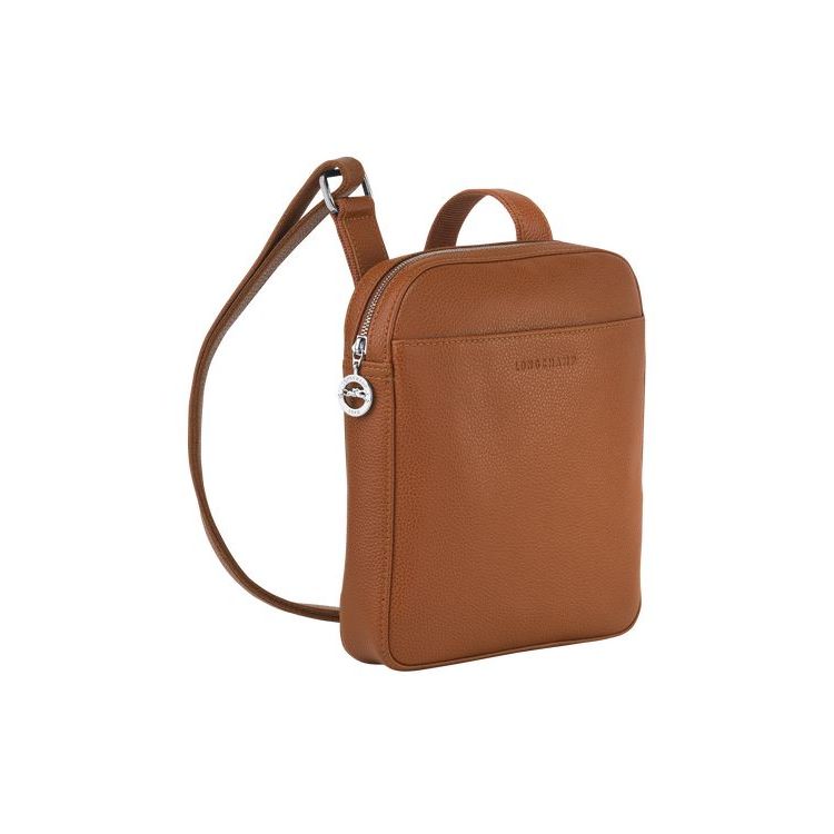 Longchamp S Caramel Bőr Crossbody Táska Barna | 407195TLA