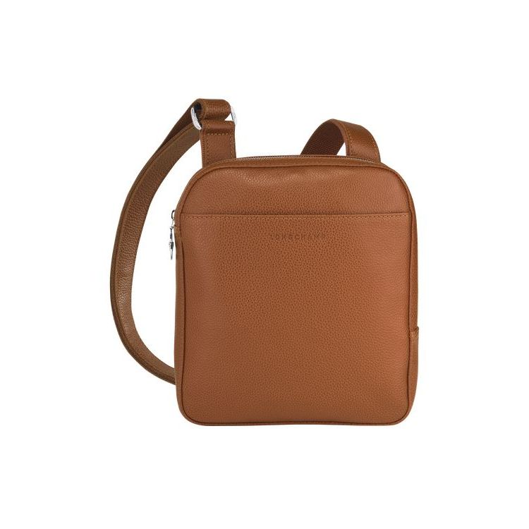 Longchamp S Caramel Bőr Crossbody Táska Barna | 407195TLA