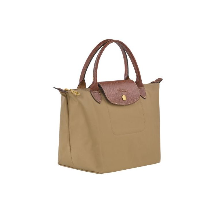 Longchamp S Desert Recycled canvas Kézitáska Khaki | 289047WBP