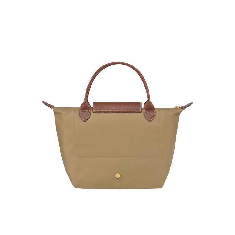 Longchamp S Desert Recycled canvas Kézitáska Khaki | 289047WBP