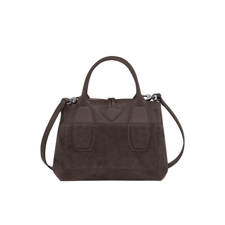 Longchamp S Ebony Bőr Kézitáska Kávé | 832651OVW