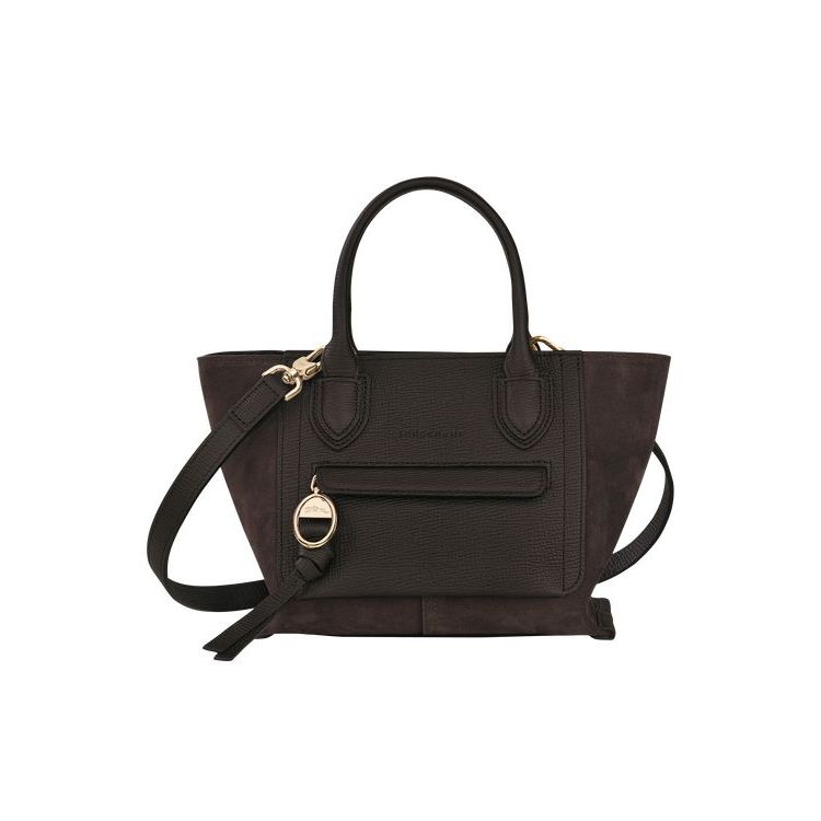 Longchamp S Ebony Bőr Kézitáska Kávé | 968157HVD