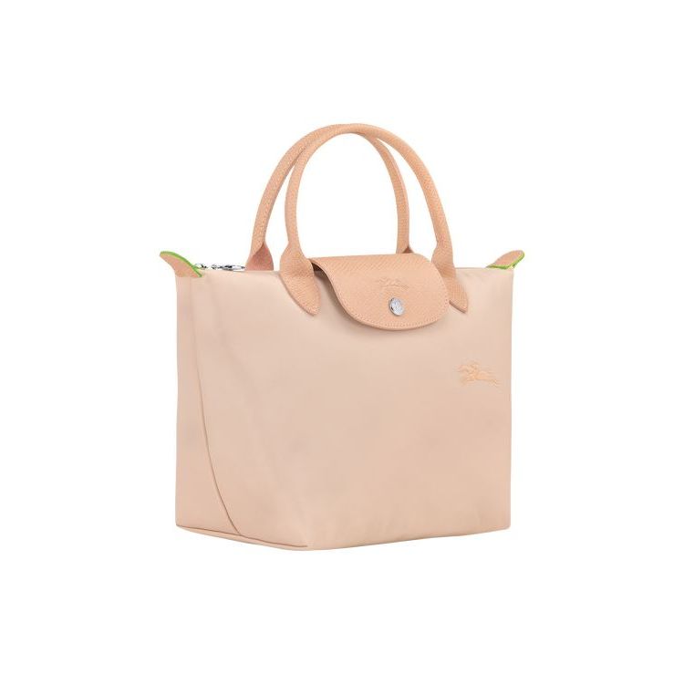 Longchamp S Flowers Recycled canvas Kézitáska Világos Rózsaszín | 859710PVU