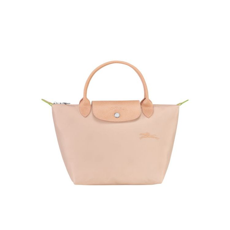 Longchamp S Flowers Recycled canvas Kézitáska Világos Rózsaszín | 859710PVU