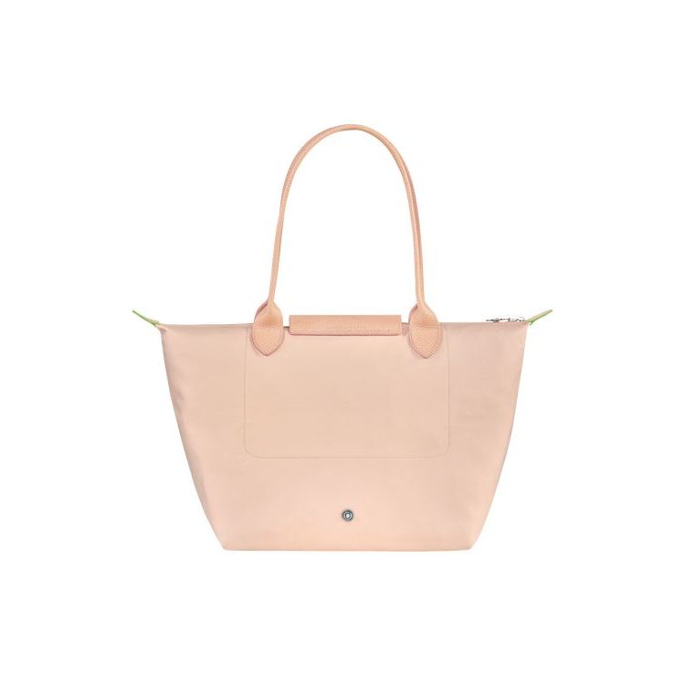 Longchamp S Flowers Recycled canvas Válltáskák Világos Rózsaszín | 231670OZL