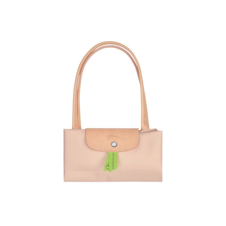 Longchamp S Flowers Recycled canvas Válltáskák Világos Rózsaszín | 231670OZL