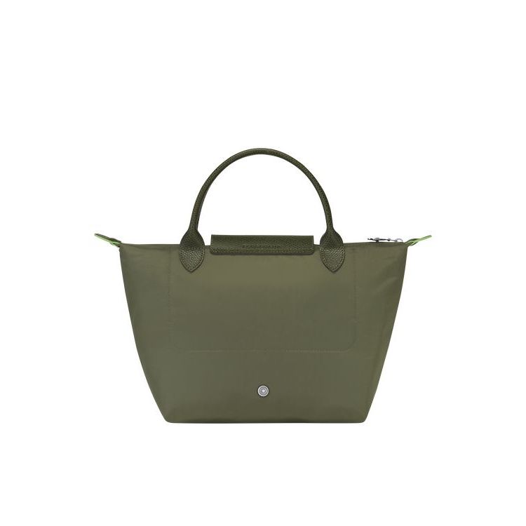 Longchamp S Forest Recycled canvas Kézitáska Zöld | 286197ELZ