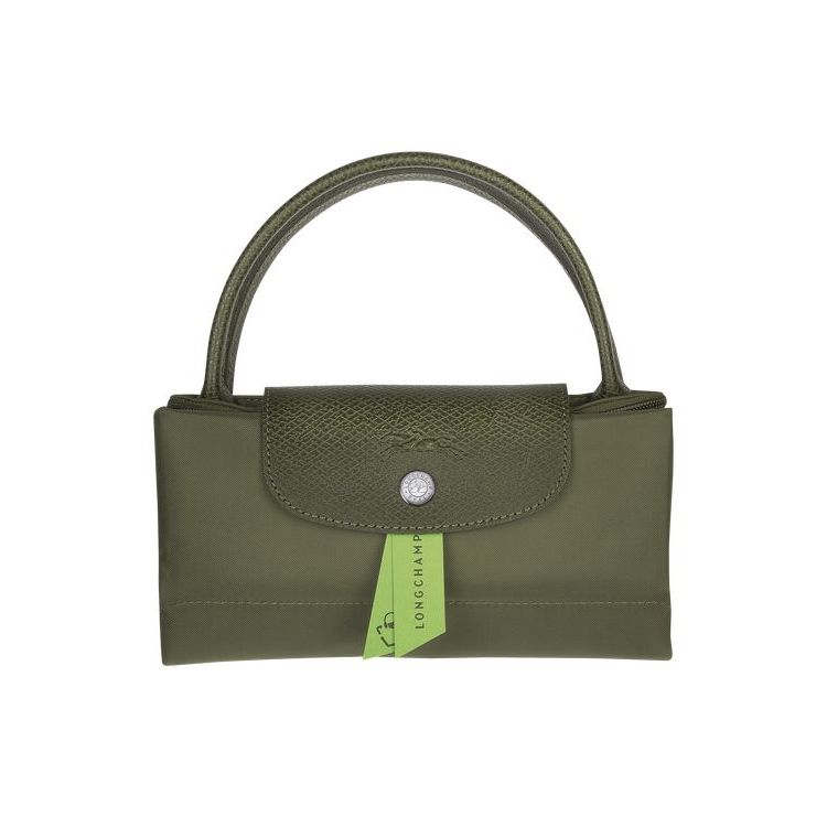 Longchamp S Forest Recycled canvas Kézitáska Zöld | 286197ELZ