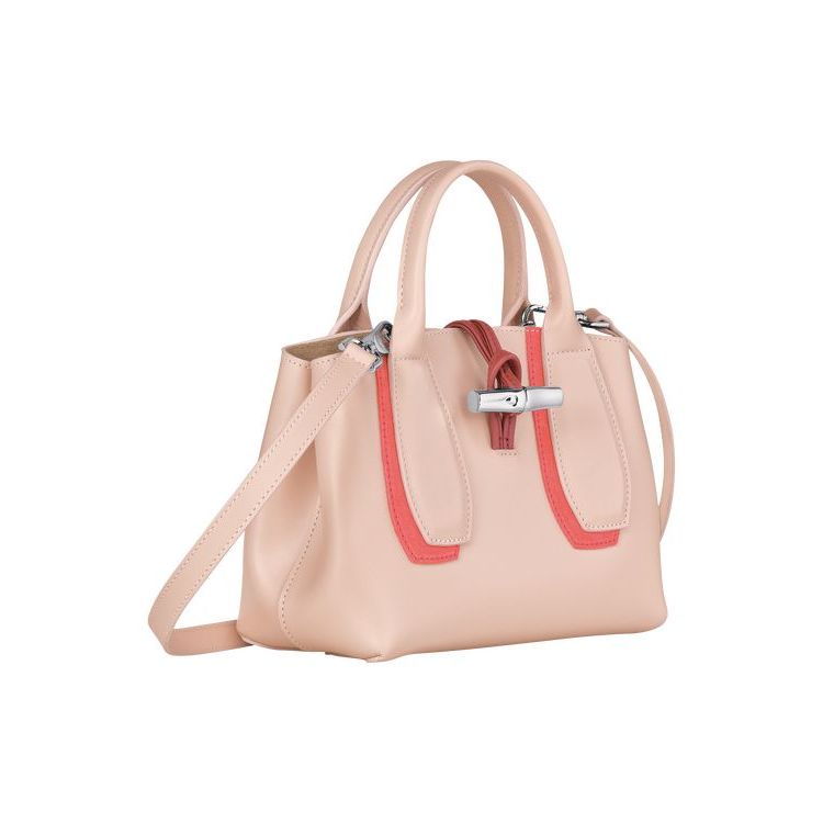 Longchamp S Powder Bőr Kézitáska Rózsaszín | 638519KSV