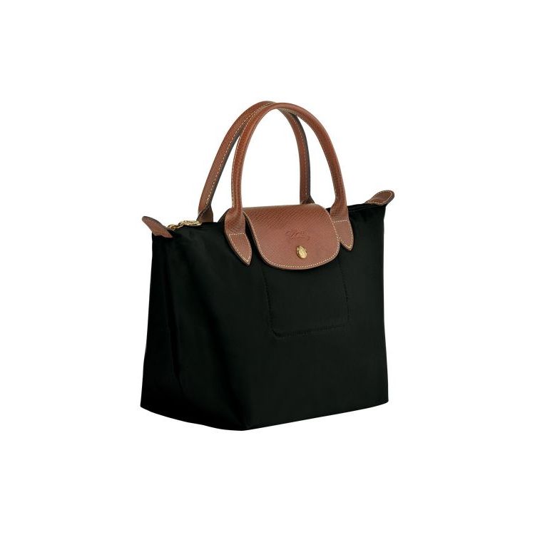 Longchamp S Recycled canvas Kézitáska Fekete | 047615EMY