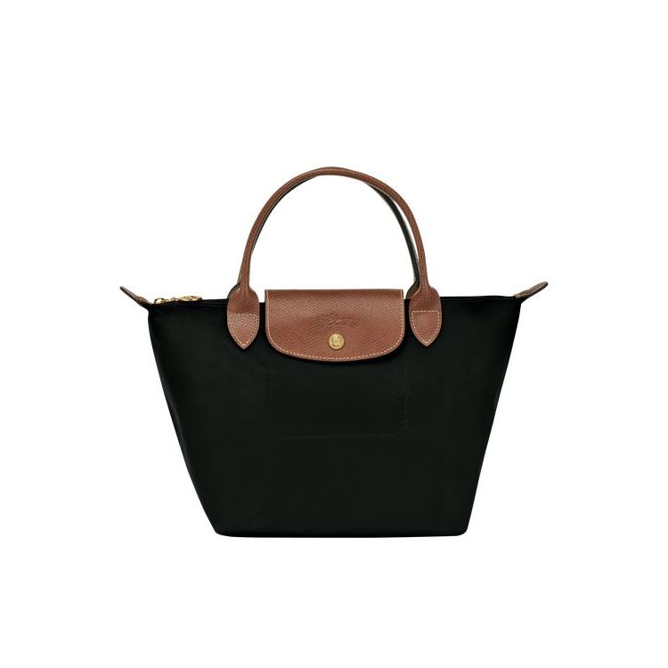 Longchamp S Recycled canvas Kézitáska Fekete | 047615EMY