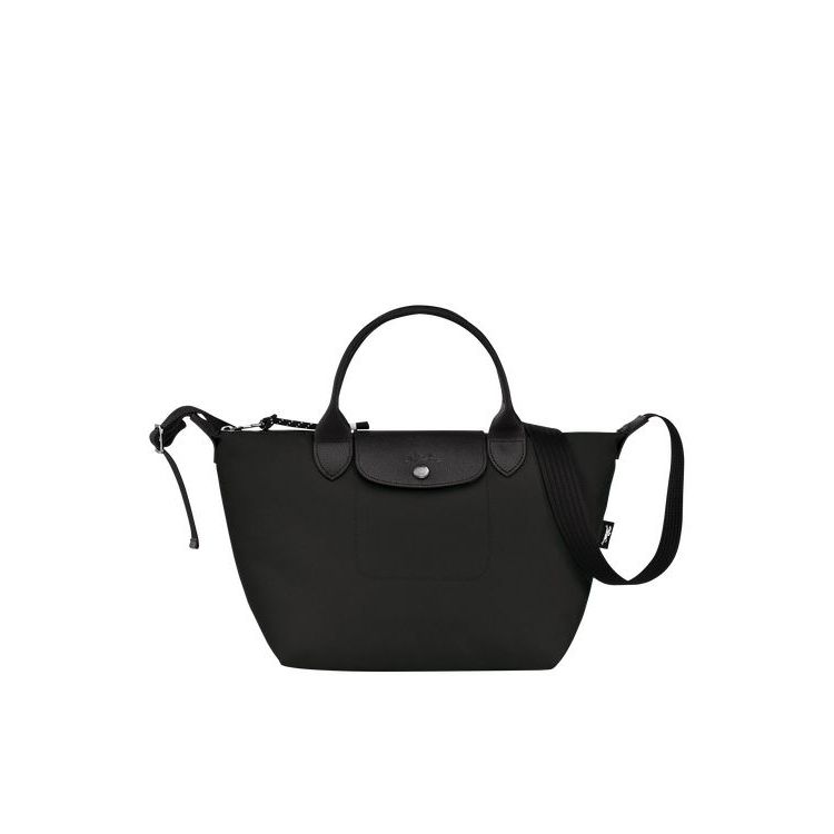 Longchamp S Recycled canvas Kézitáska Fekete | 052931HIQ