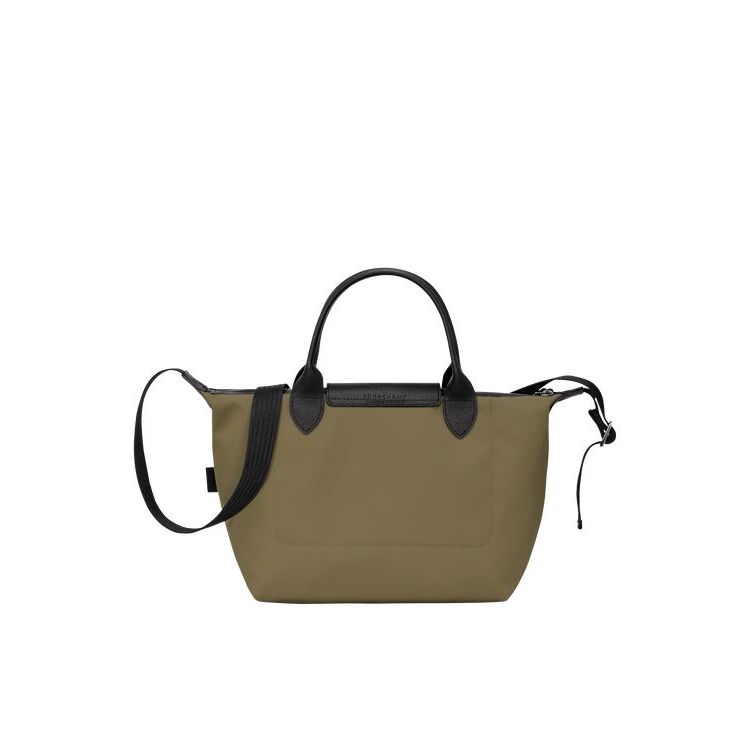 Longchamp S Recycled canvas Kézitáska Khaki | 165037MQT