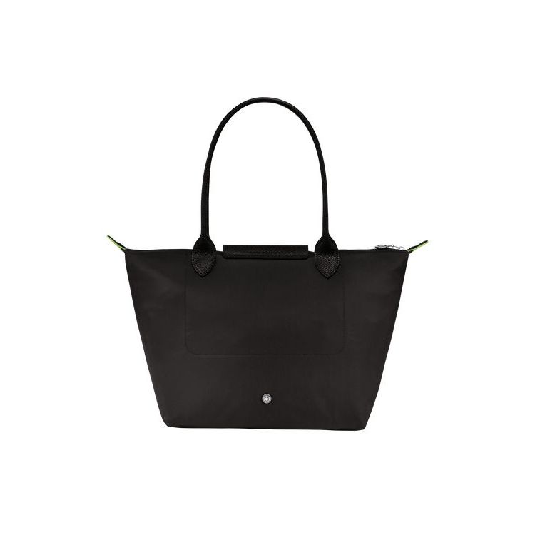 Longchamp S Recycled canvas Válltáskák Fekete | 378926KDS