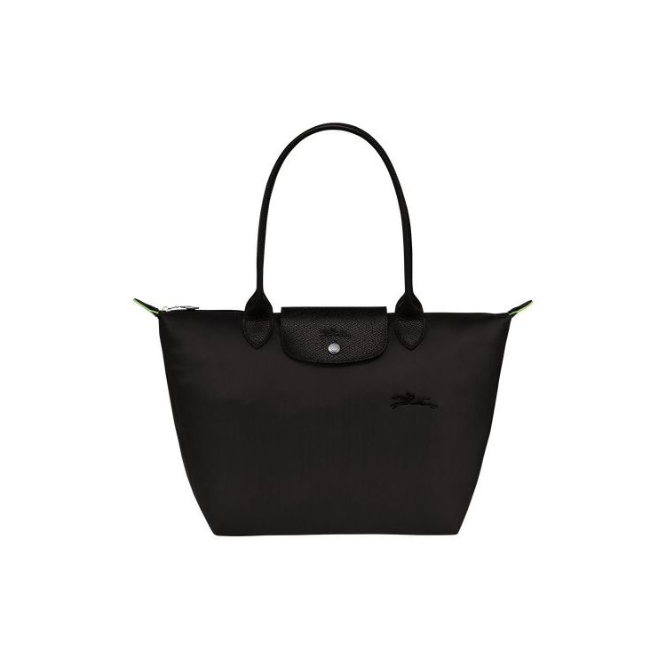 Longchamp S Recycled canvas Válltáskák Fekete | 378926KDS