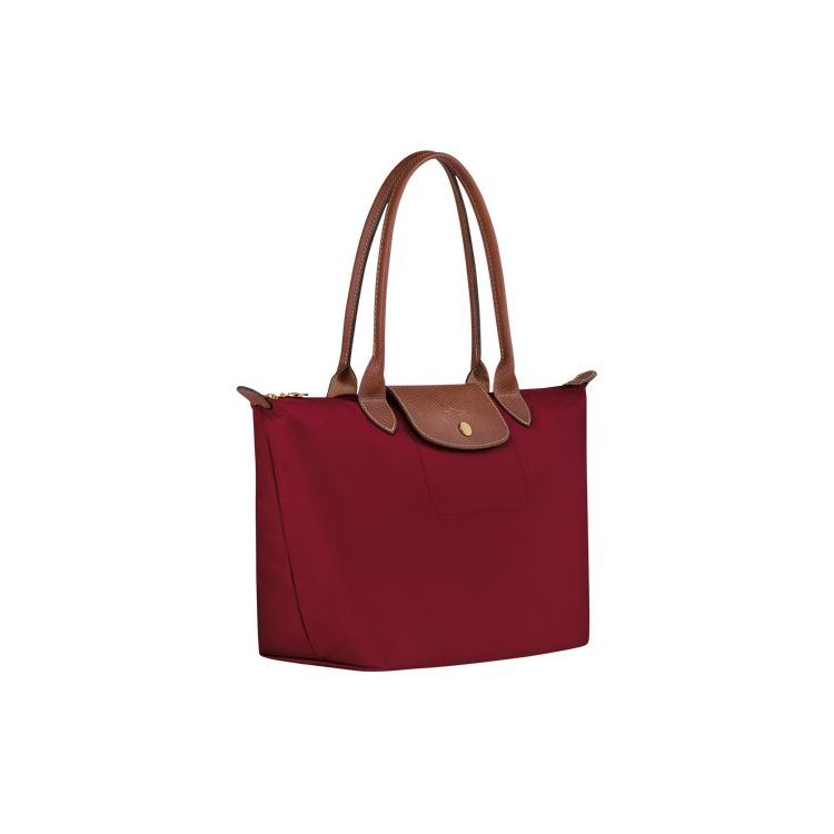 Longchamp S Recycled canvas Válltáskák Piros | 346128UZK