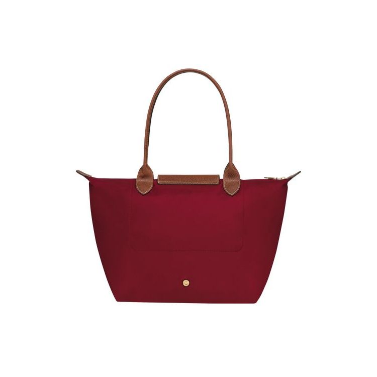 Longchamp S Recycled canvas Válltáskák Piros | 346128UZK