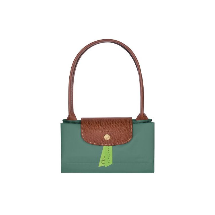 Longchamp S Recycled canvas Válltáskák Szürke Zöld | 253918MCD