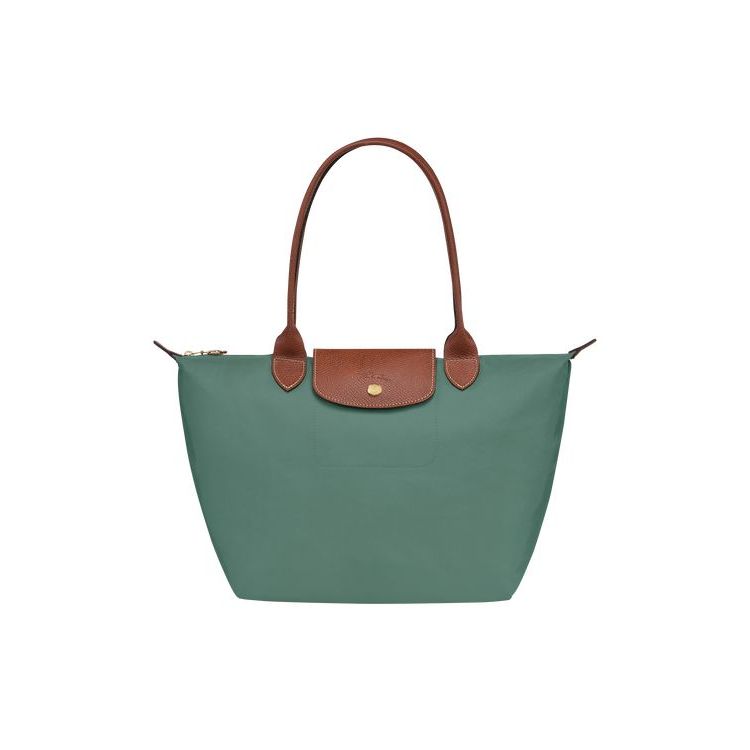 Longchamp S Recycled canvas Válltáskák Szürke Zöld | 253918MCD