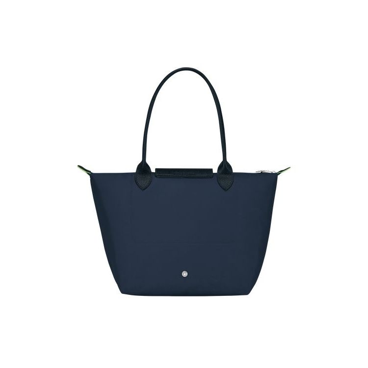 Longchamp S Recycled canvas Válltáskák Sötétkék | 296840KYD