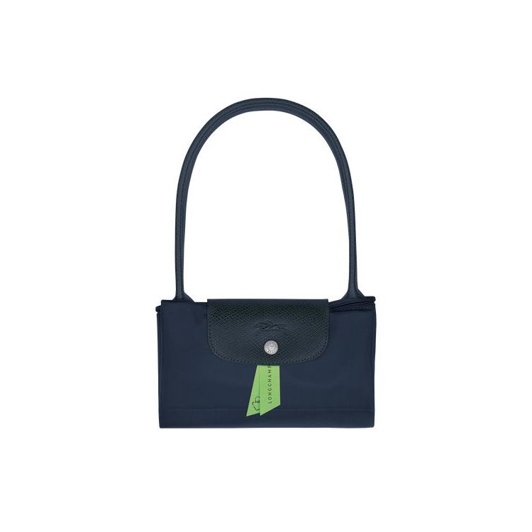 Longchamp S Recycled canvas Válltáskák Sötétkék | 296840KYD