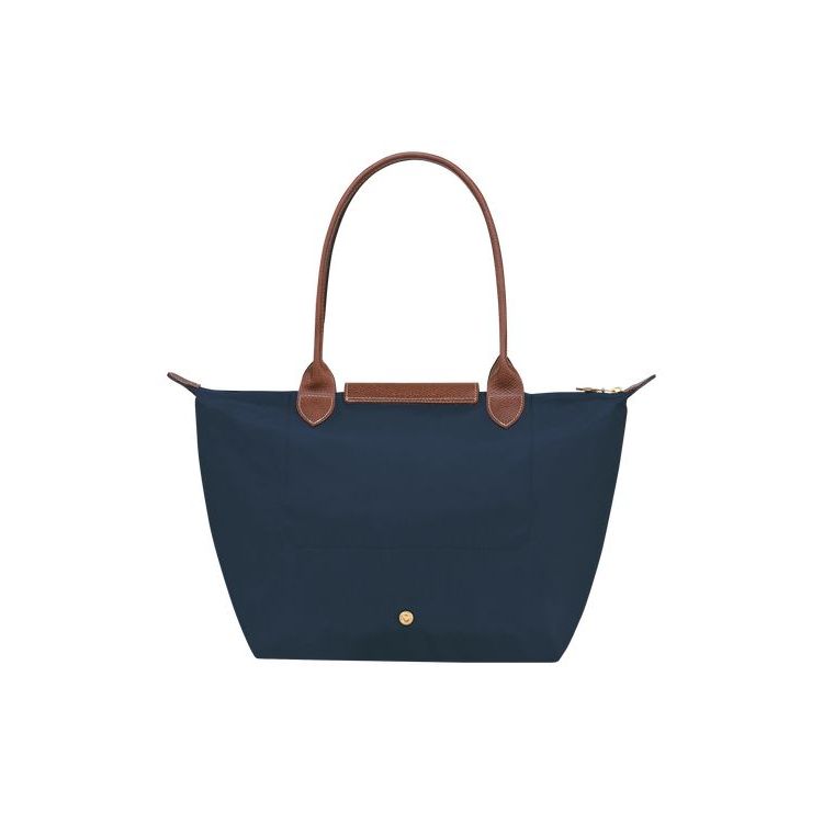 Longchamp S Recycled canvas Válltáskák Sötétkék | 748631CYF