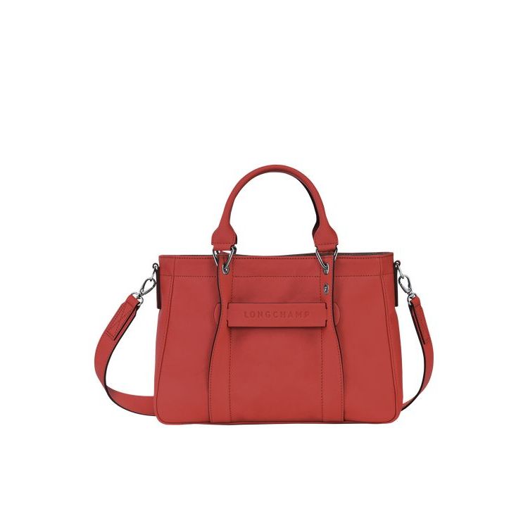 Longchamp S Terracotta Bőr Kézitáska Narancssárga | 654231EFK