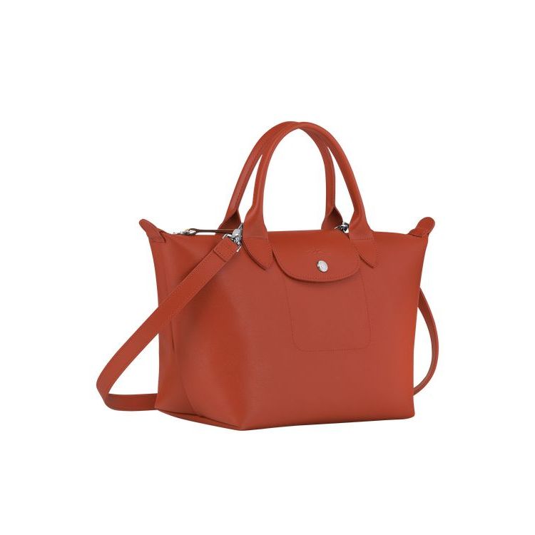 Longchamp S Terracotta Vászon Kézitáska Narancssárga | 680429LDJ