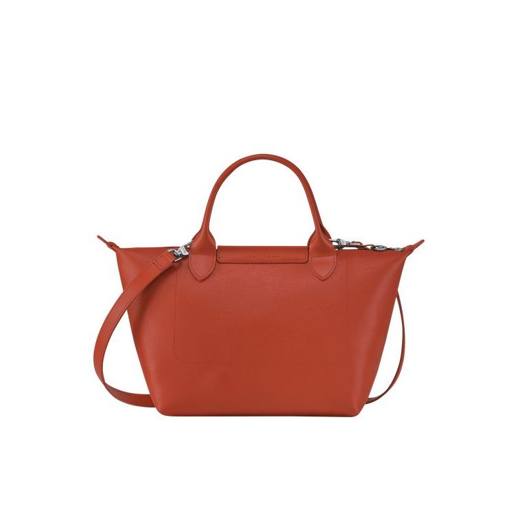 Longchamp S Terracotta Vászon Kézitáska Narancssárga | 680429LDJ