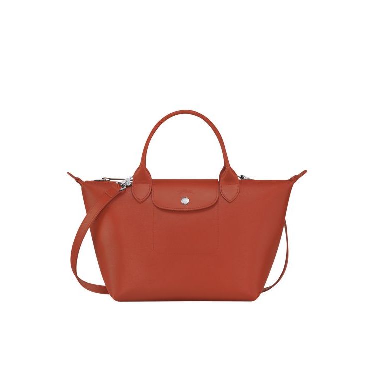 Longchamp S Terracotta Vászon Kézitáska Narancssárga | 680429LDJ