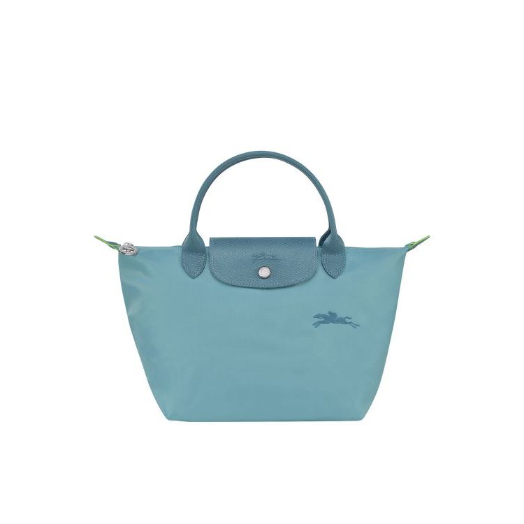 Longchamp S Thunderstorm Recycled canvas Kézitáska Kék | 621049ILN