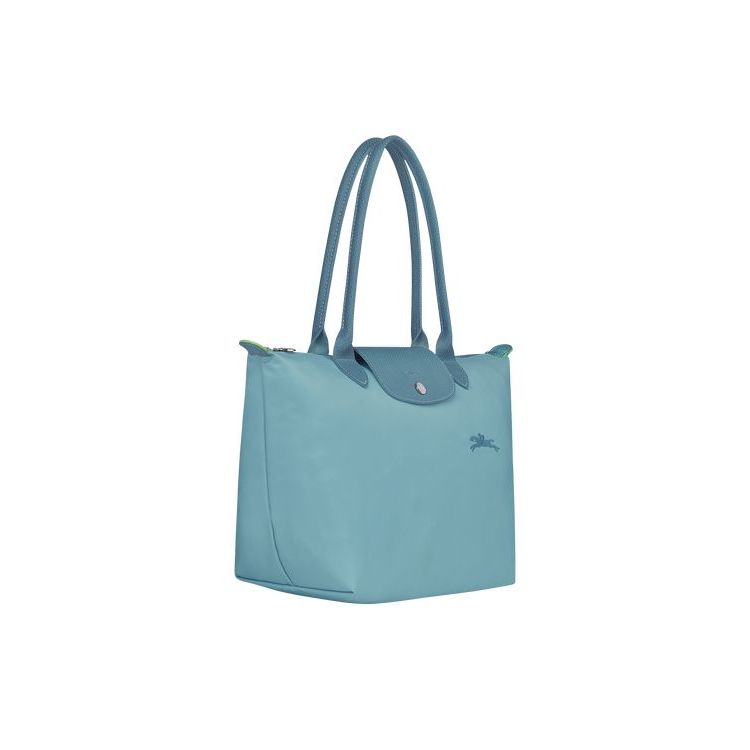 Longchamp S Thunderstorm Recycled canvas Válltáskák Kék | 641279TJO