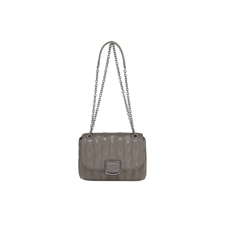 Longchamp S Turtledove Bőr Crossbody Táska Szürke | 167382HDG