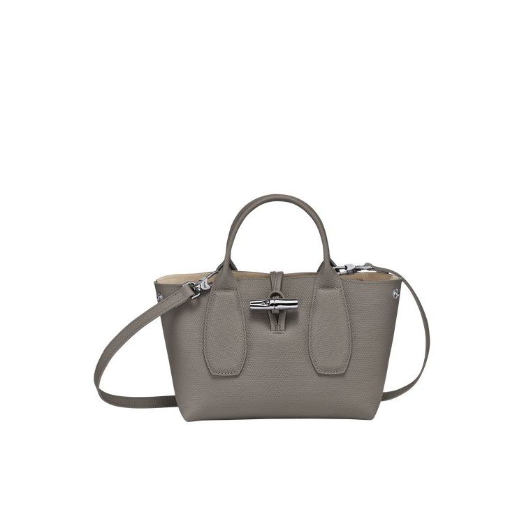 Longchamp S Turtledove Bőr Kézitáska Szürke | 794053VAO