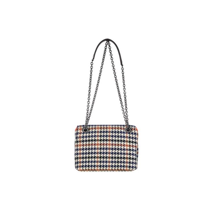 Longchamp S Vászon Crossbody Táska Sötétkék Barna | 860492DZU